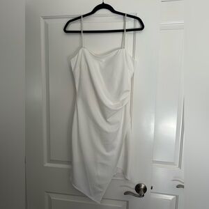 White Rhinestone Strap Bodycon Dress XL | Bridal Shower/Bachelorette